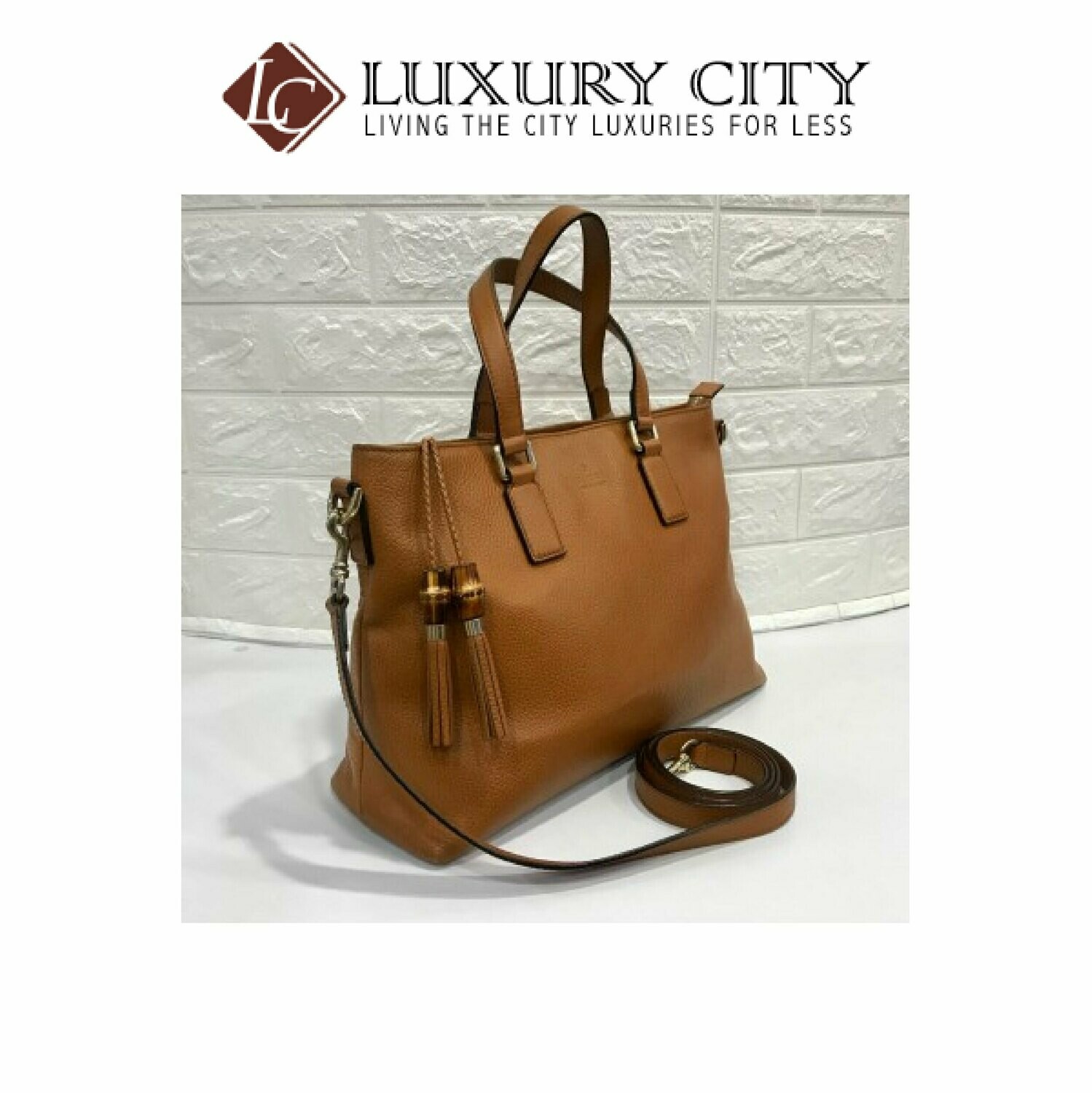 [Luxury City] Preloved Authentic Gucci Pure Leather Handbag