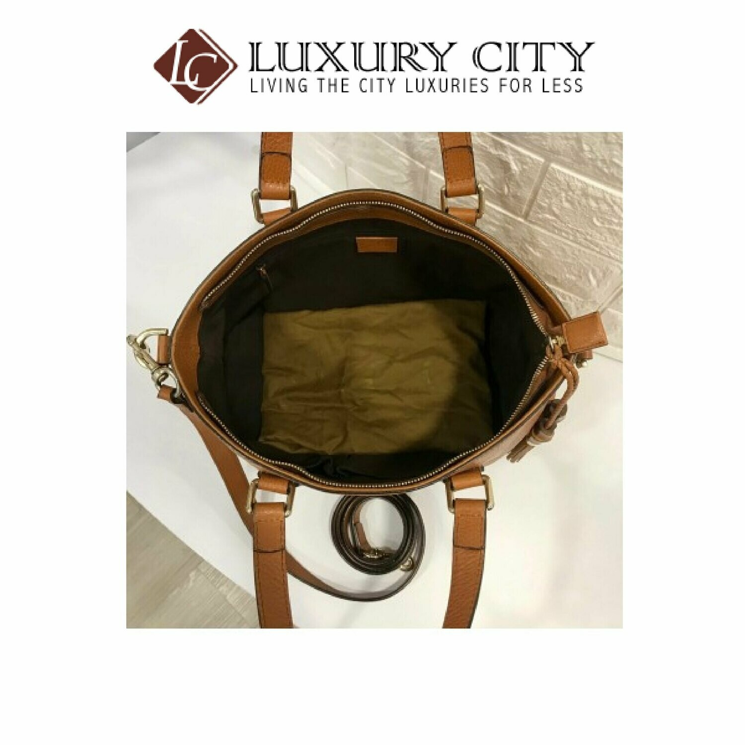 [Luxury City] Preloved Authentic Gucci Pure Leather Handbag