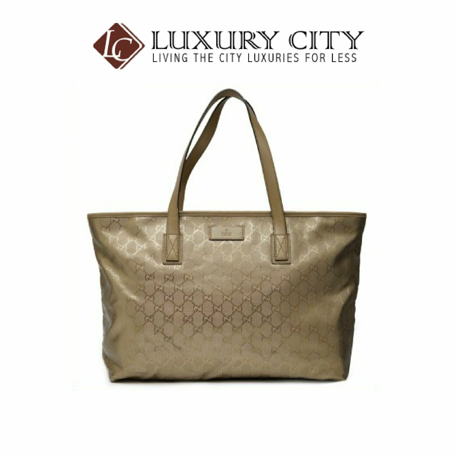 [Luxury City] Preloved Authentic Gucci Gold Classic Handbag