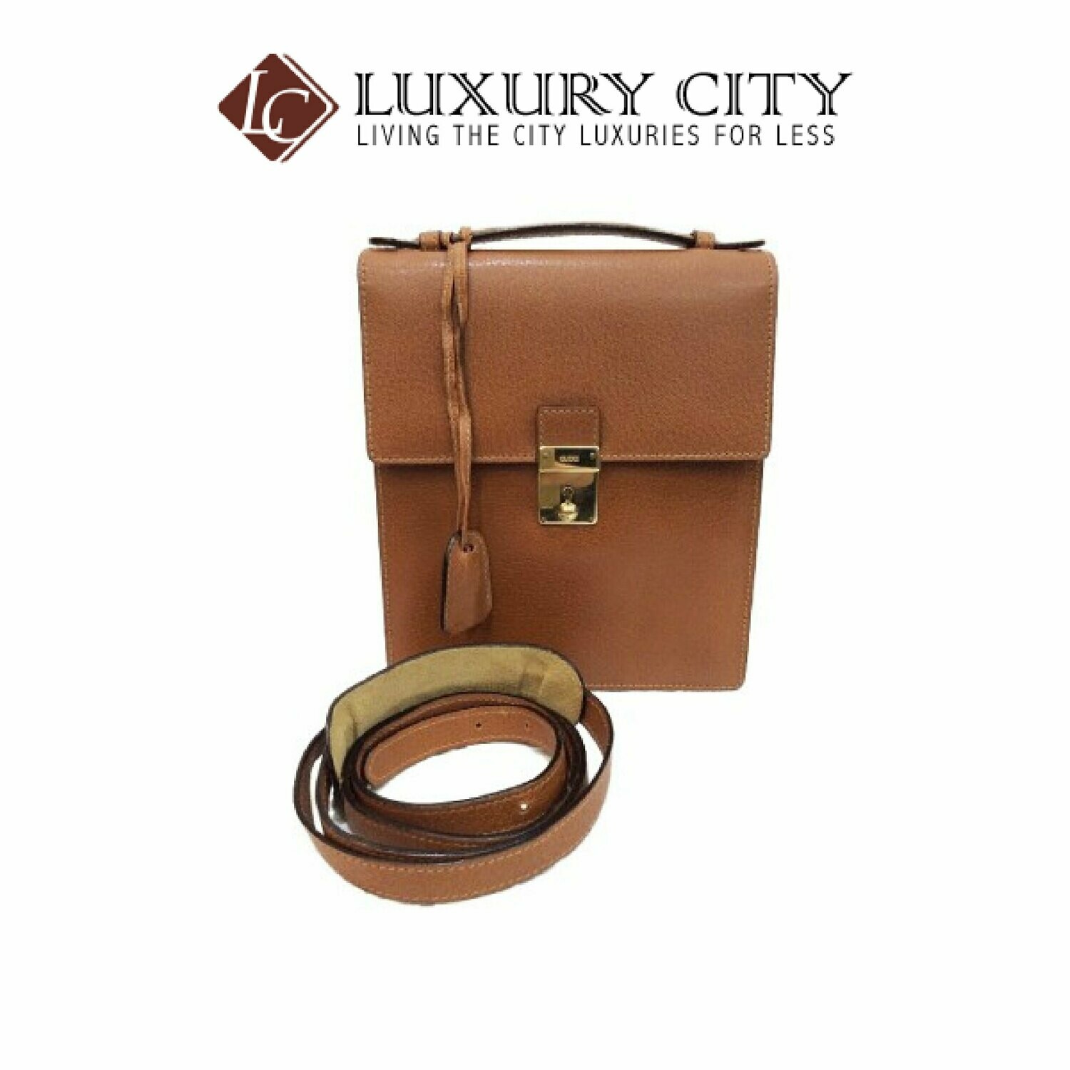 [Luxury City] Preloved Authentic Gucci Vintage Leather Crossbody Bag
