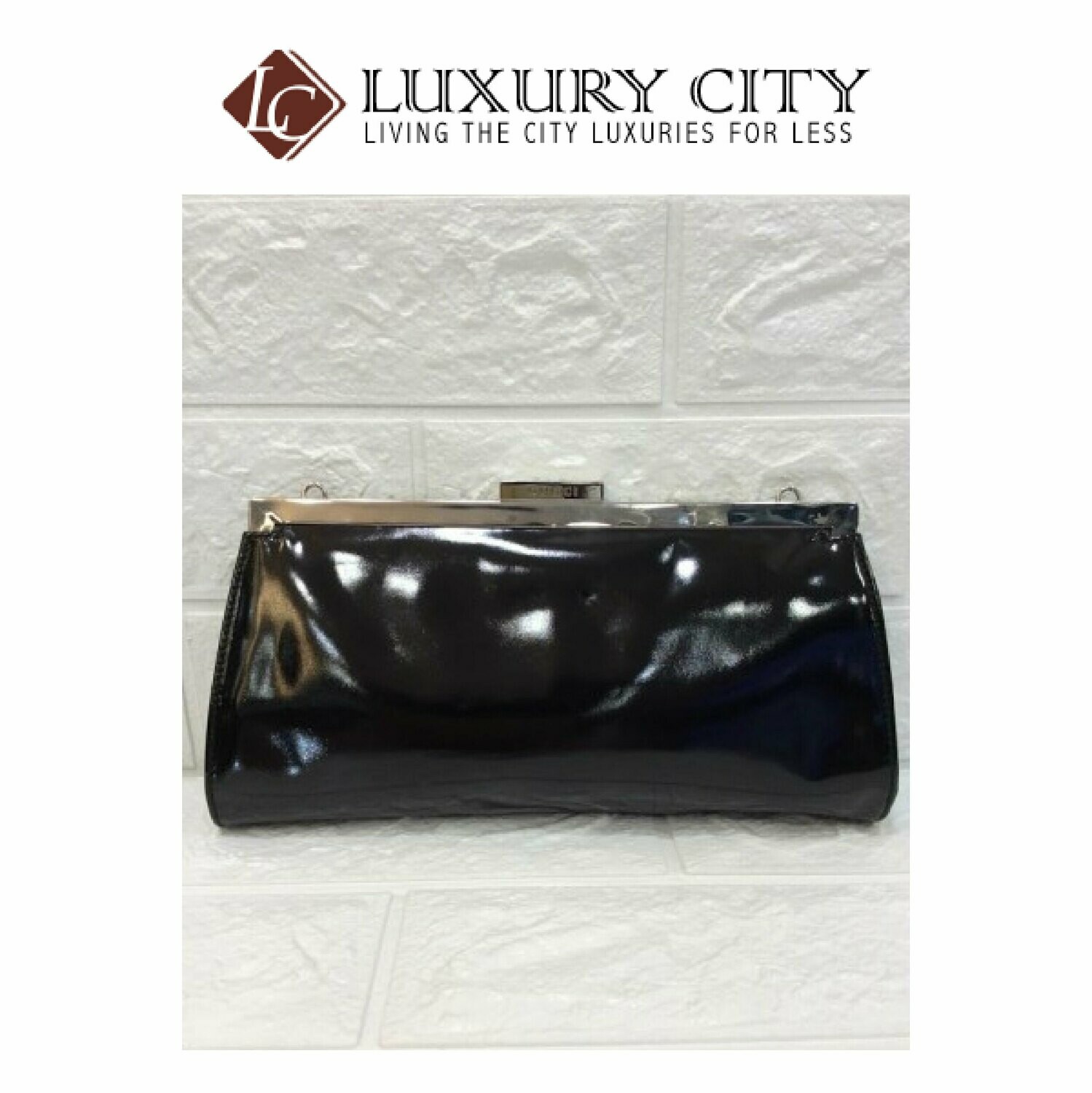 [Luxury City] Preloved Authentic Gucci Clutch Bag Black Condition: 9/10