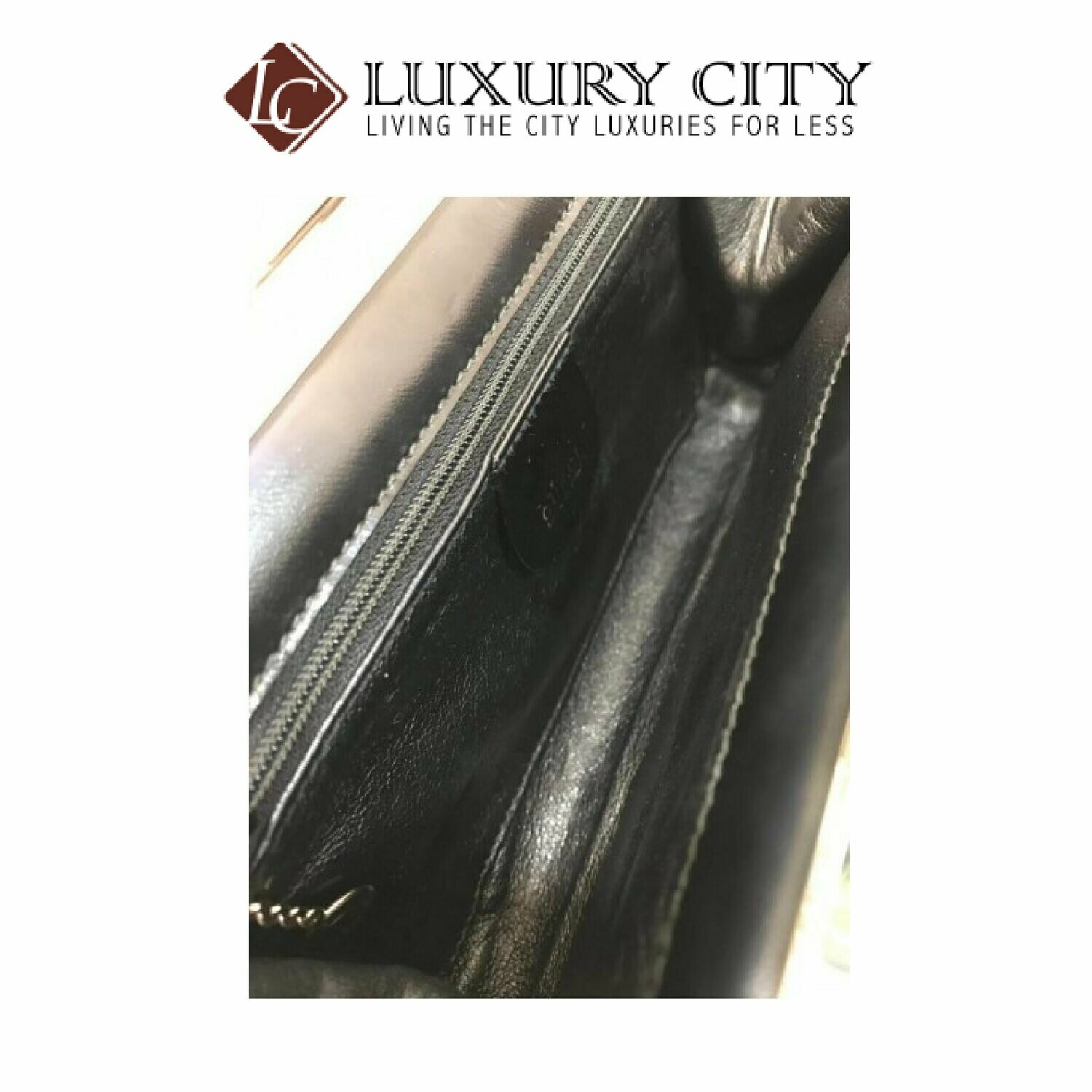 [Luxury City] Preloved Authentic Gucci Clutch Bag Black Condition: 9/10