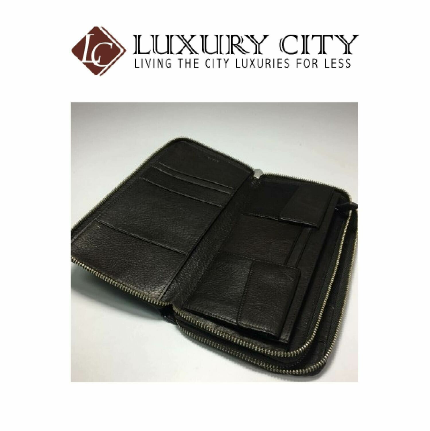 [Luxury City] Coach Oroton Finn Travel Wallet Passport Holder Genuine Leather Chocolate Bag Tags