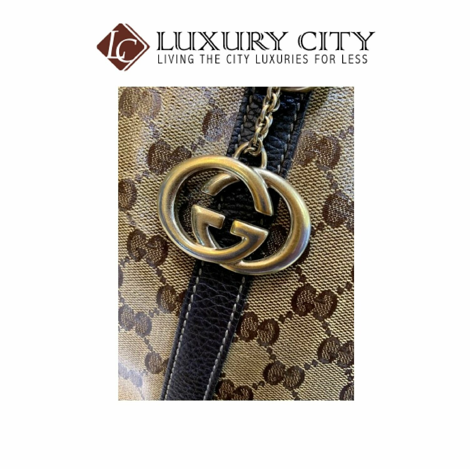 [Luxury City] Preloved Authentic Gucci Monogram Handbag
