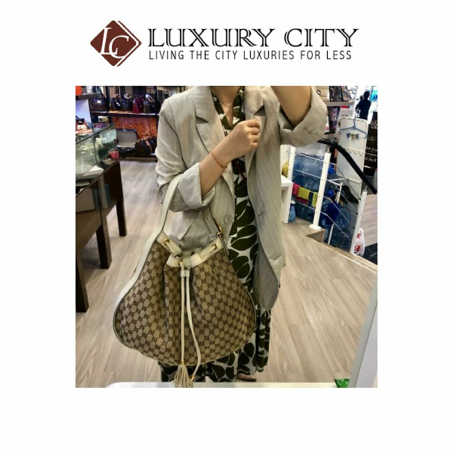 [Luxury City] Prelvoed Gucci Fabric GG Shoulder Carry Bag