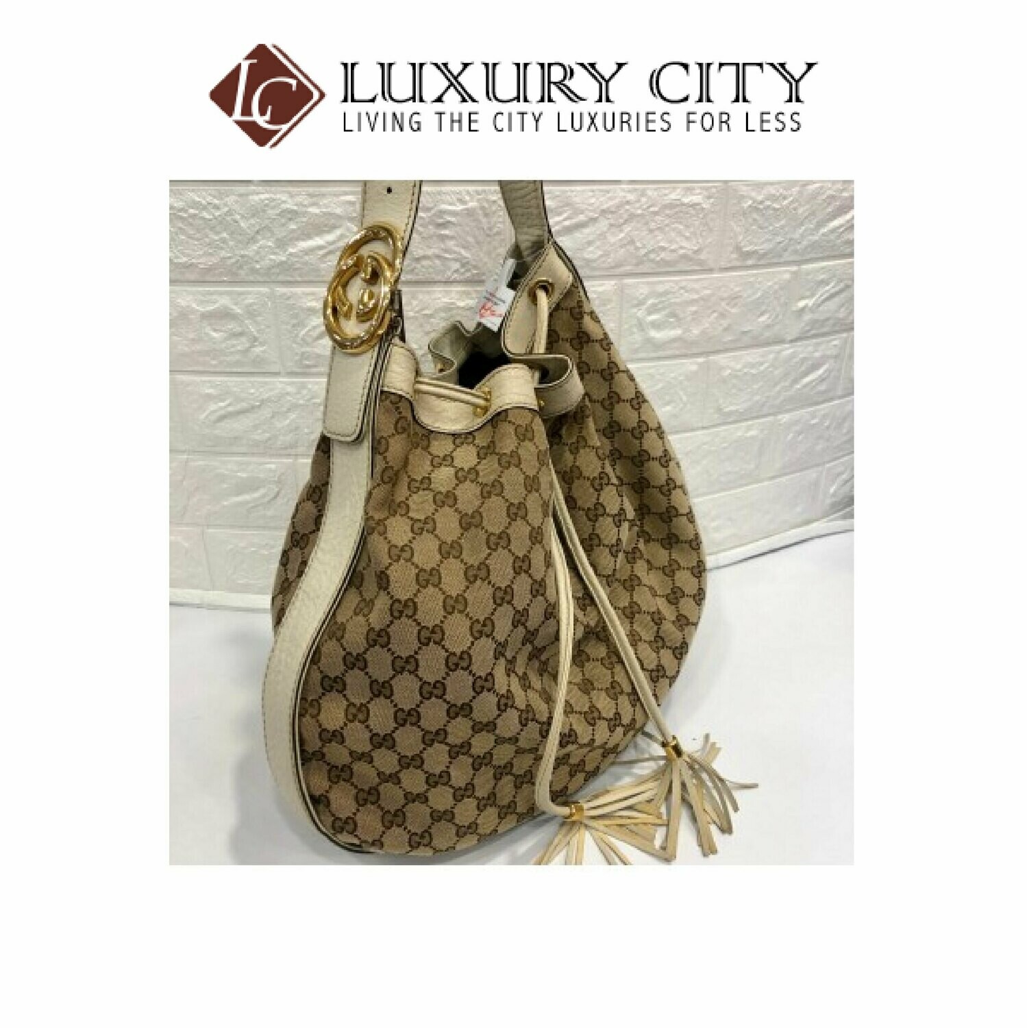 [Luxury City] Prelvoed Gucci Fabric GG Shoulder Carry Bag