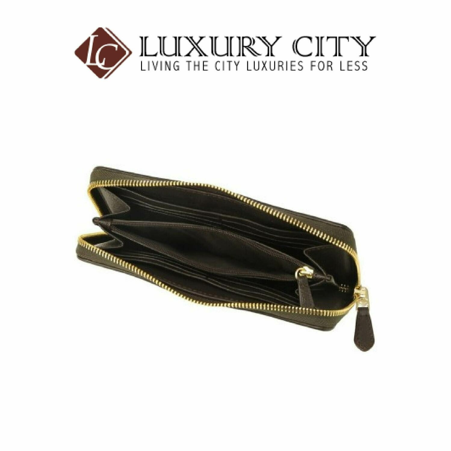 [Luxury City] Coach Accordian Zip Wallet in Outline Signature