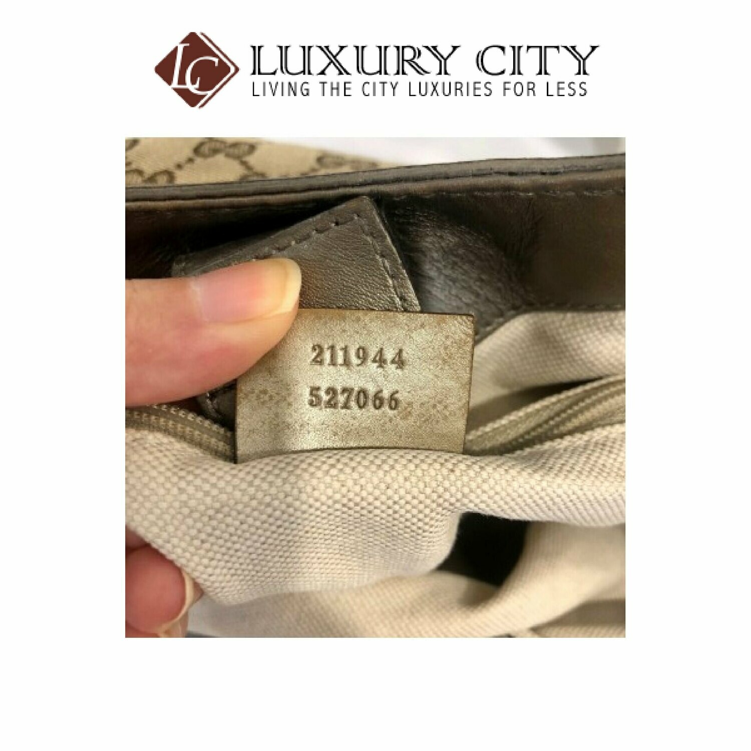 [Luxury City] Used Gucci Fabric shoulder Carry Bag