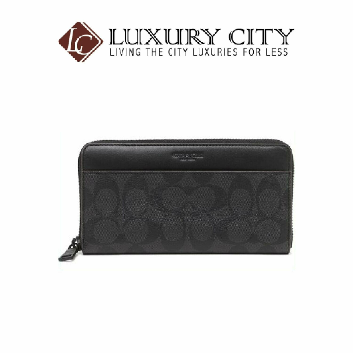 [Luxury City] Coach Accordian Wallet Coach-F25517 (Black)