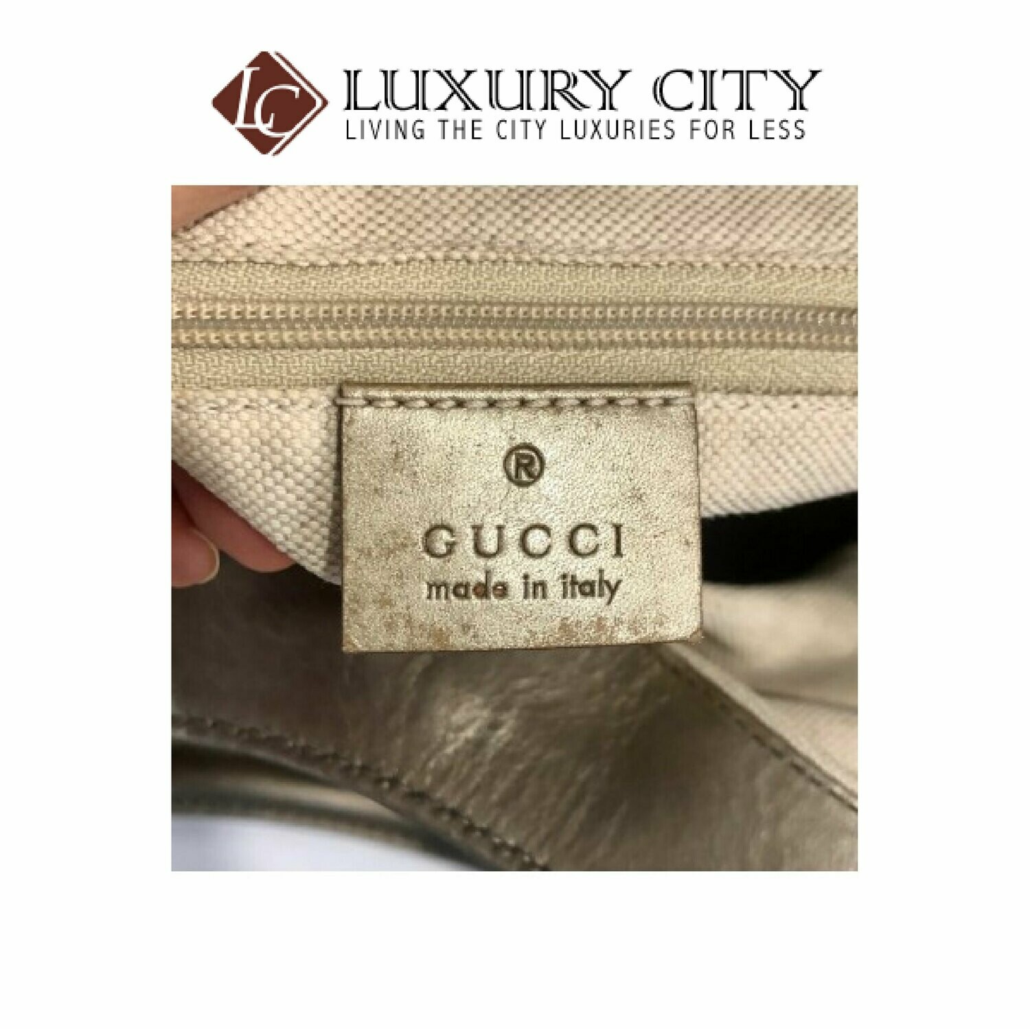 [Luxury City] Used Gucci Fabric shoulder Carry Bag