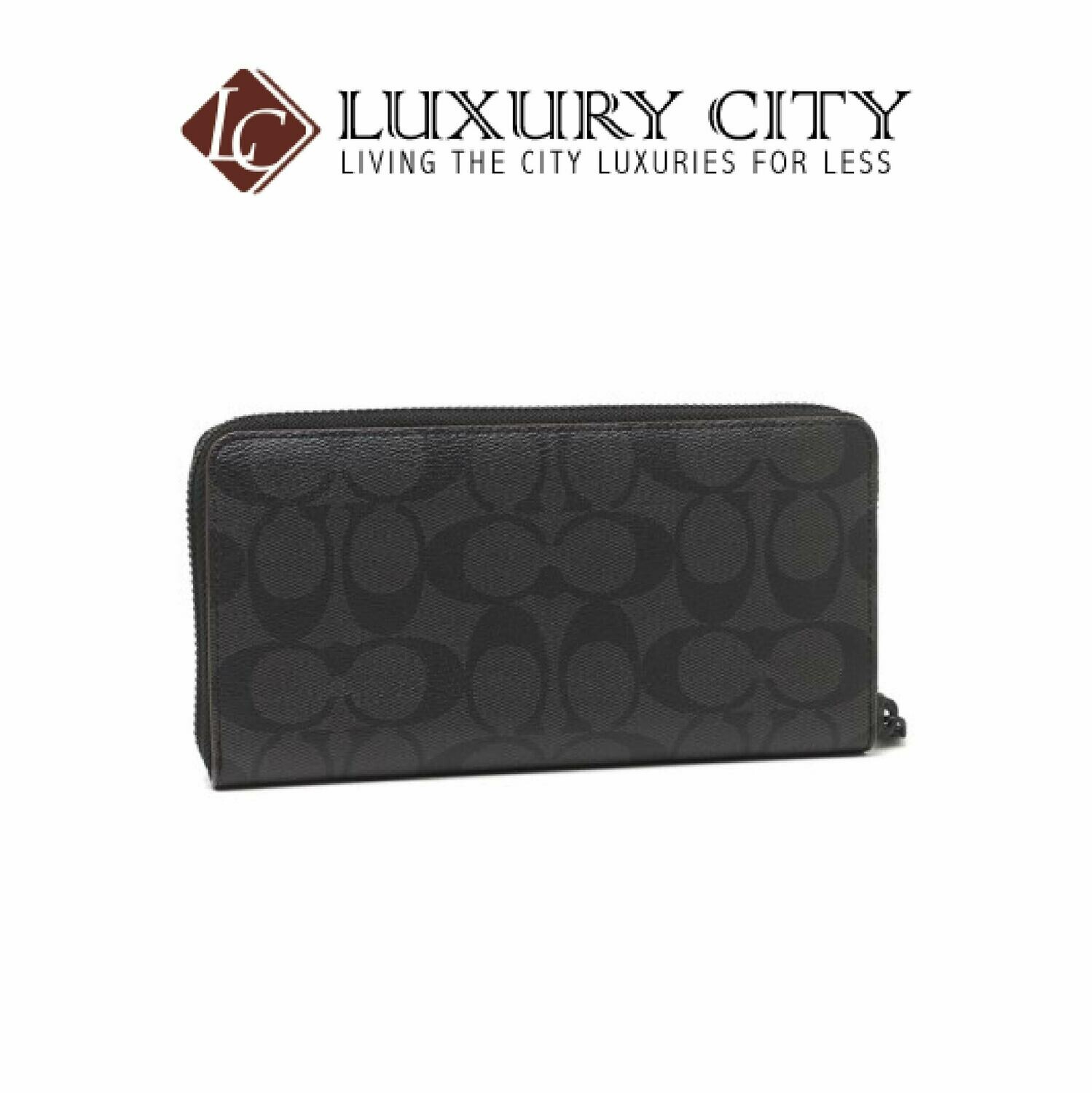 [Luxury City] Coach Accordian Wallet Coach-F25517 (Black)