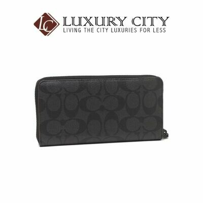 [Luxury City] Coach Accordian Wallet Coach-F25517 (Black)