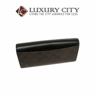 [Luxury City] Coach Slim Envelope Wallet In Signature Coach-F54022 (Brown/Mahogany)