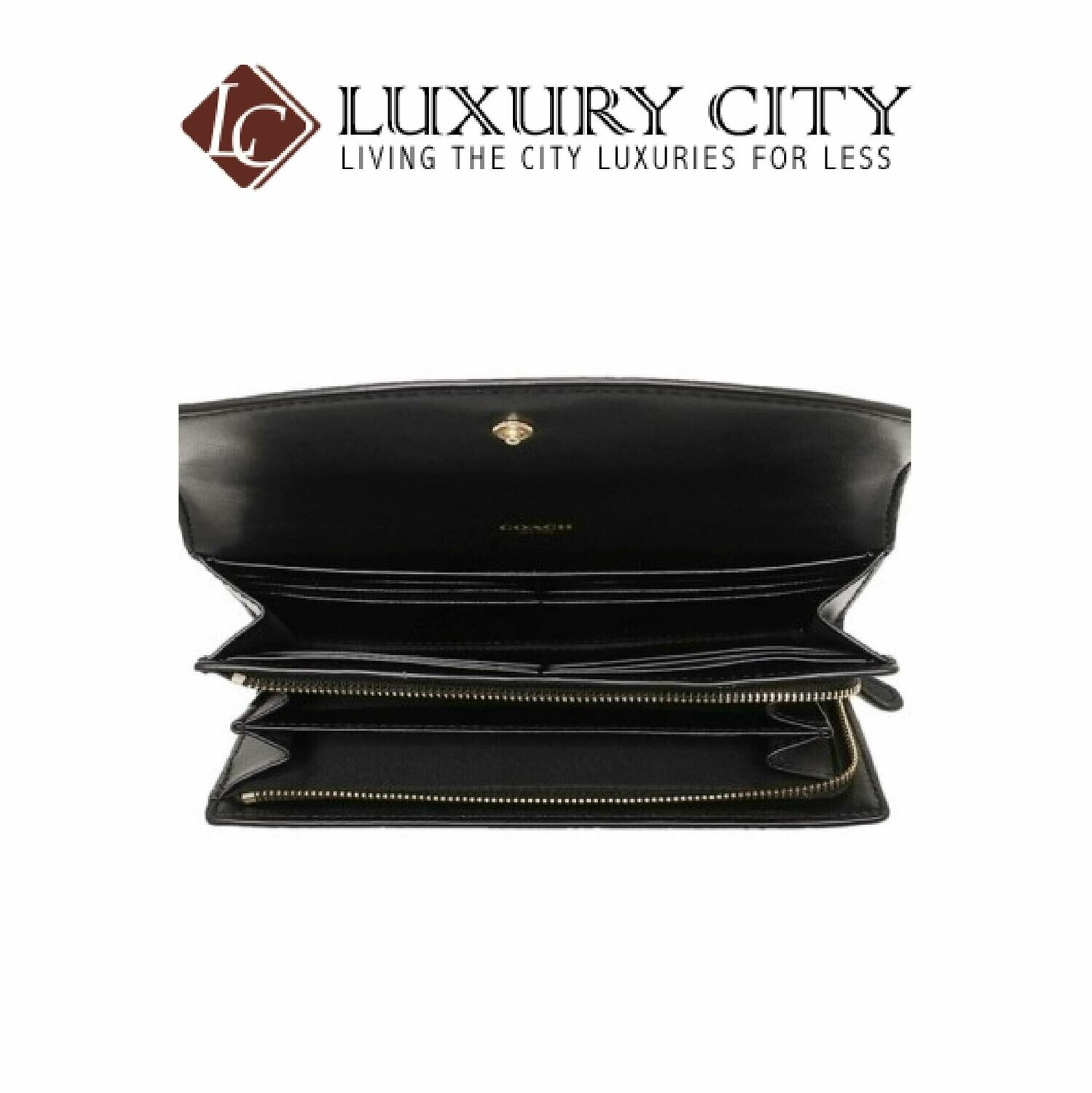 [Luxury City] Coach Slim Envelope Wallet In Signature Coach-F54022 (Brown/Mahogany)