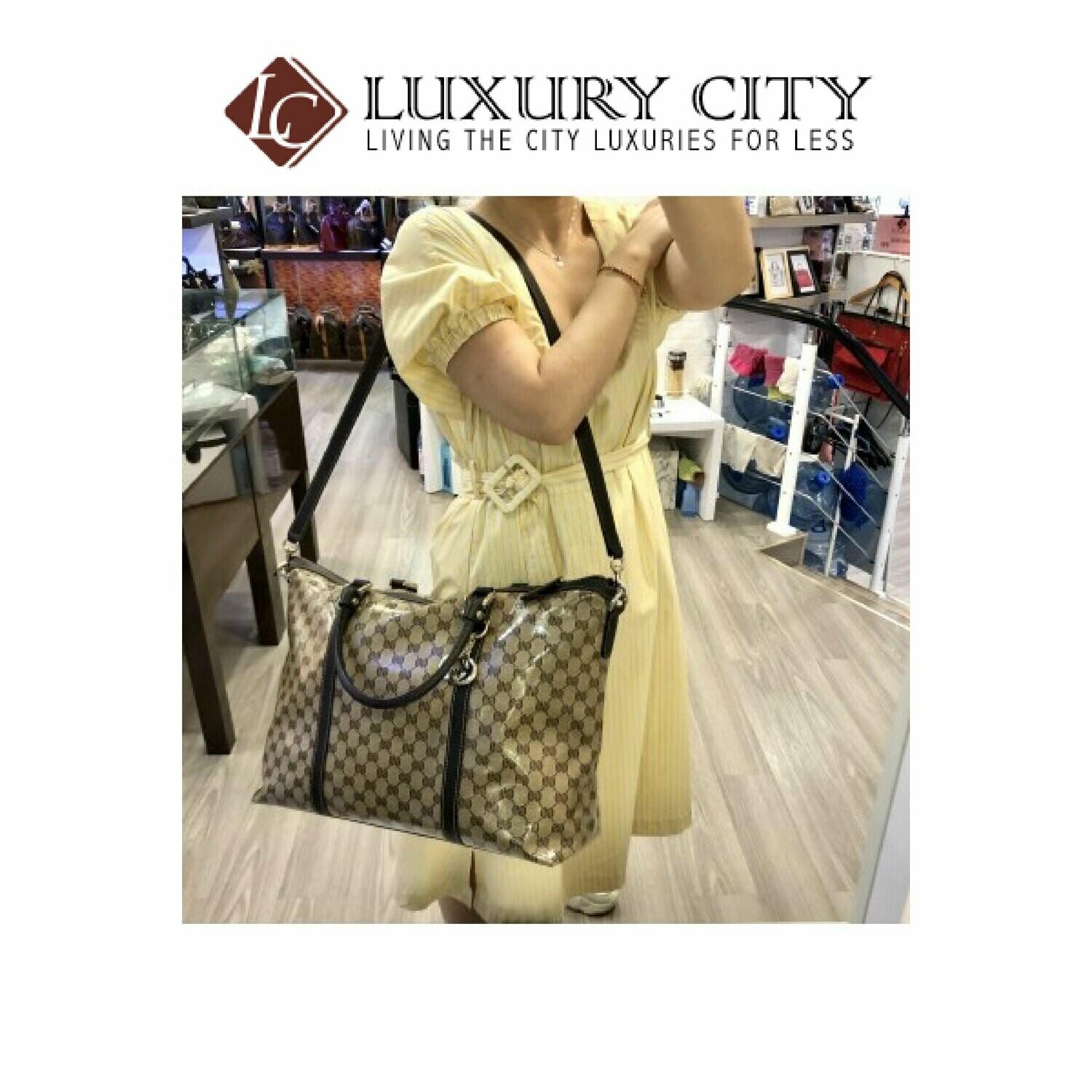[Luxury City] Used Gucci GG 2 Ways Carry Bag