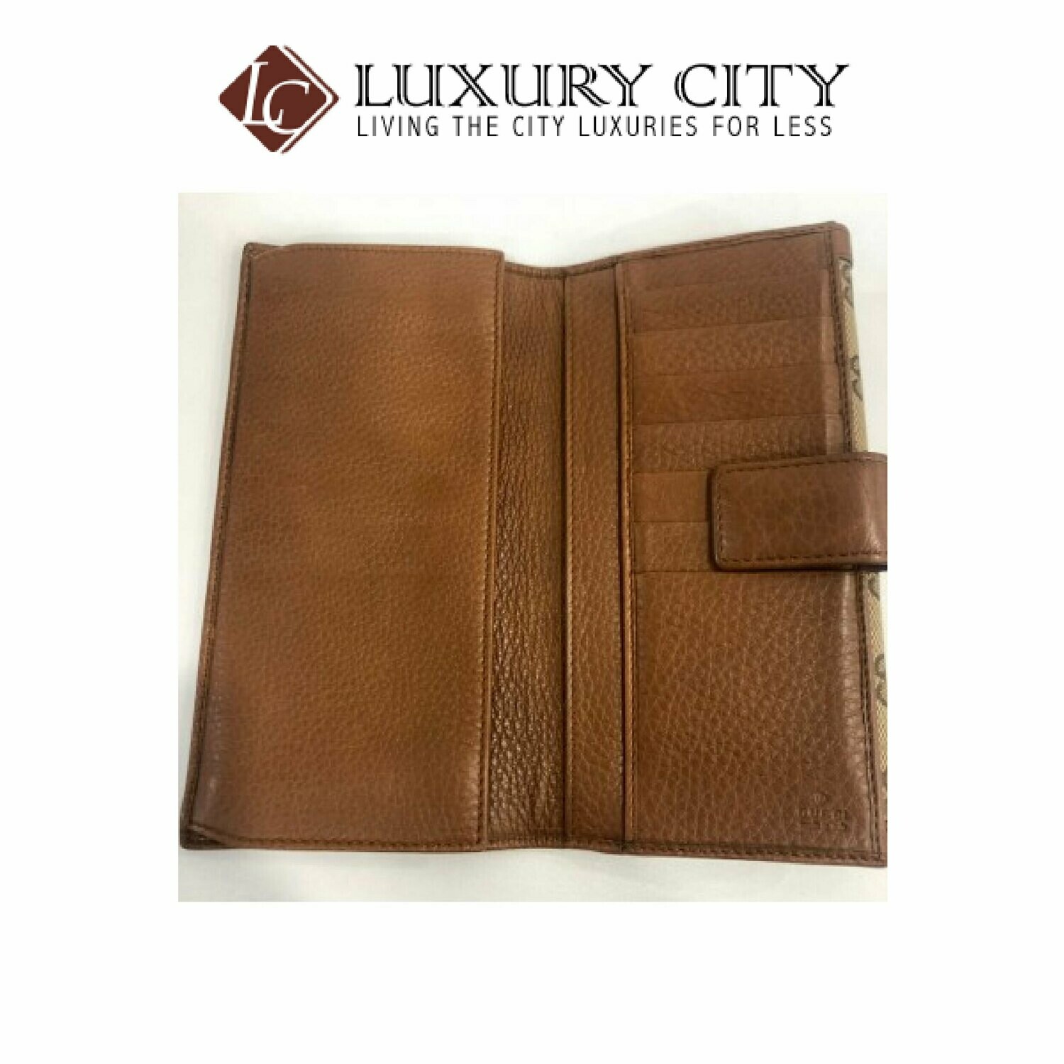 [Luxury City] Preloved Gucci Fabric Long Wallet