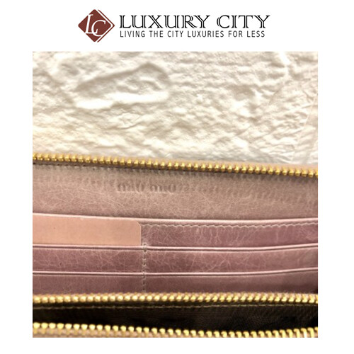 [Luxury City] Kept Never Use, MiuMiu Zip Around Long Wallet