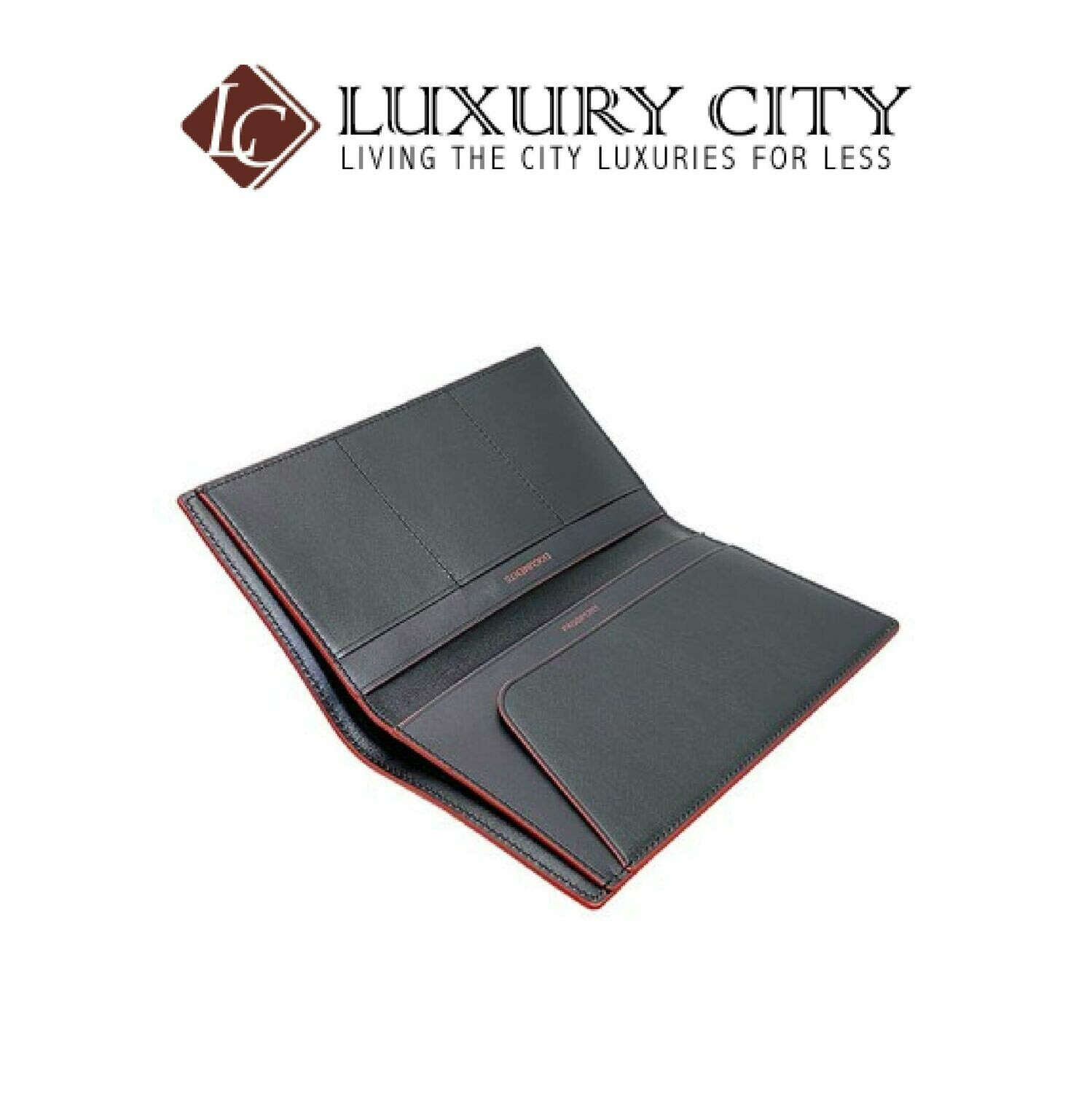 [Luxury City] Coach Slim Passport Wallet in Signature Canvas Black Coach-F87851