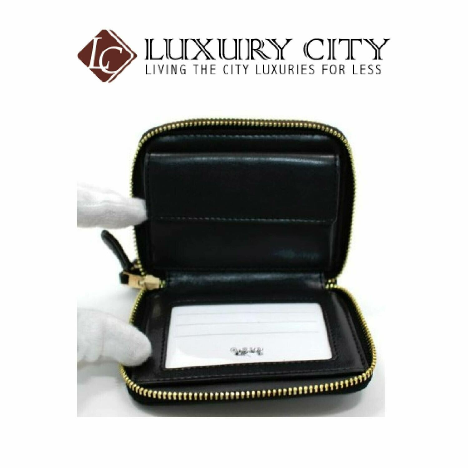 [Luxury City] Coach Small Double Zip Around Wallet in Signature Canvas Brown/Mahogany-F78144