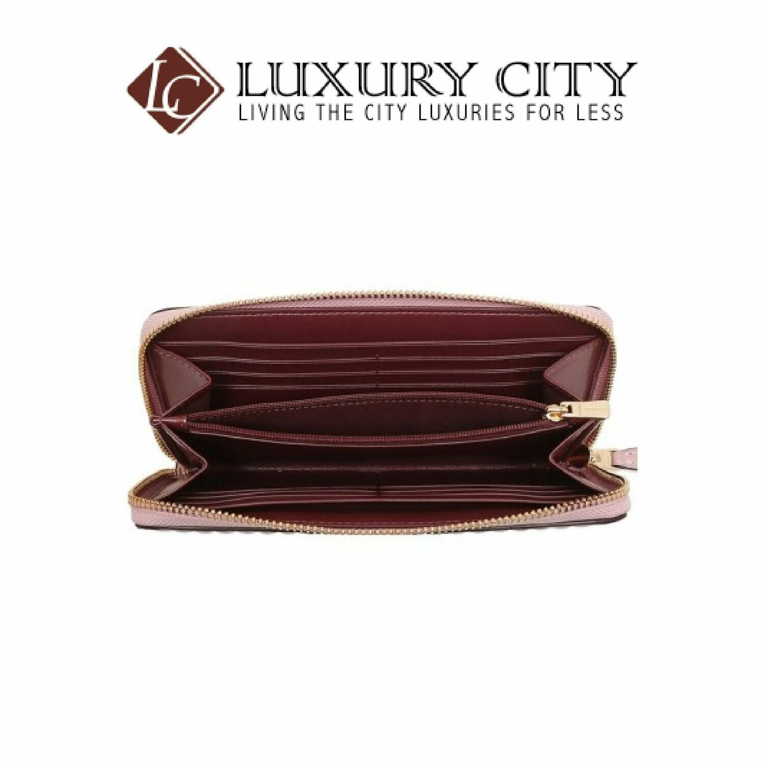 [Luxury City] Coach Accordion Zip Wallet With Art Deco Quilting Light Pink Coach-F87888
