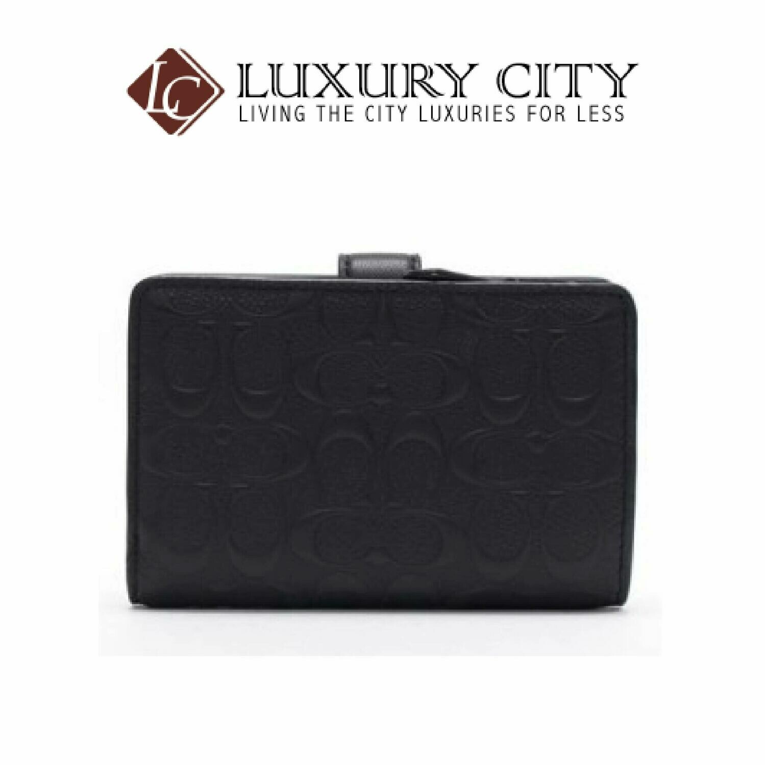 [Luxury City] Coach BI-Fold Wallet Ladies Coach Wallet Signature Black Coach-F67565