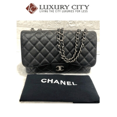 [Luxury City] Preloved Chanel Classic Single Flap Caviar Leather Bag