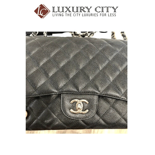 [Luxury City] Preloved Chanel Classic Single Flap Caviar Leather Bag