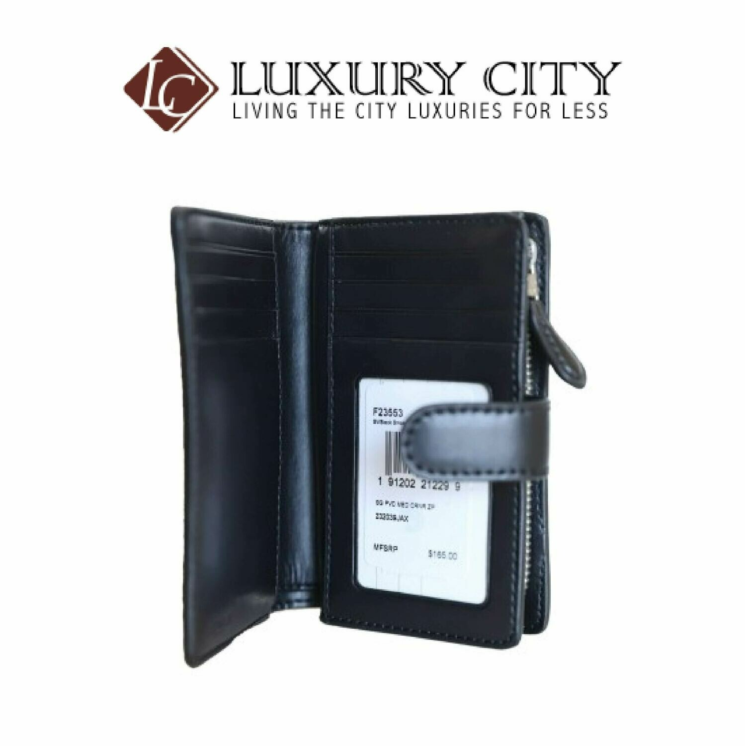 [Luxury City] Coach Medium Corner Zip Wallet Signature Brown/Mahogany Coach-F23553