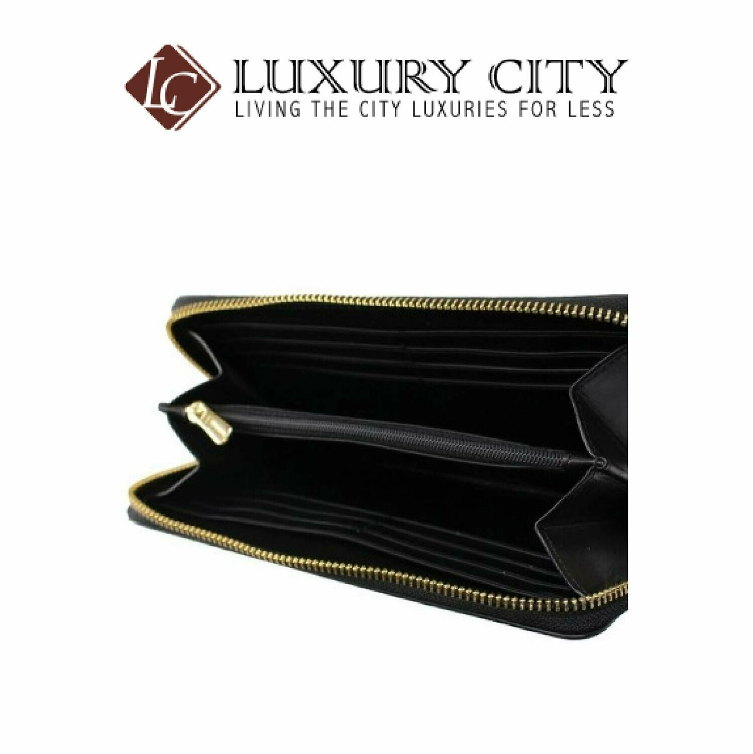 [Luxury City] Coach Accordion Zip Wallet in Signature Canvas With Party Mouse Print Brown/Mahogany Coach-F88259