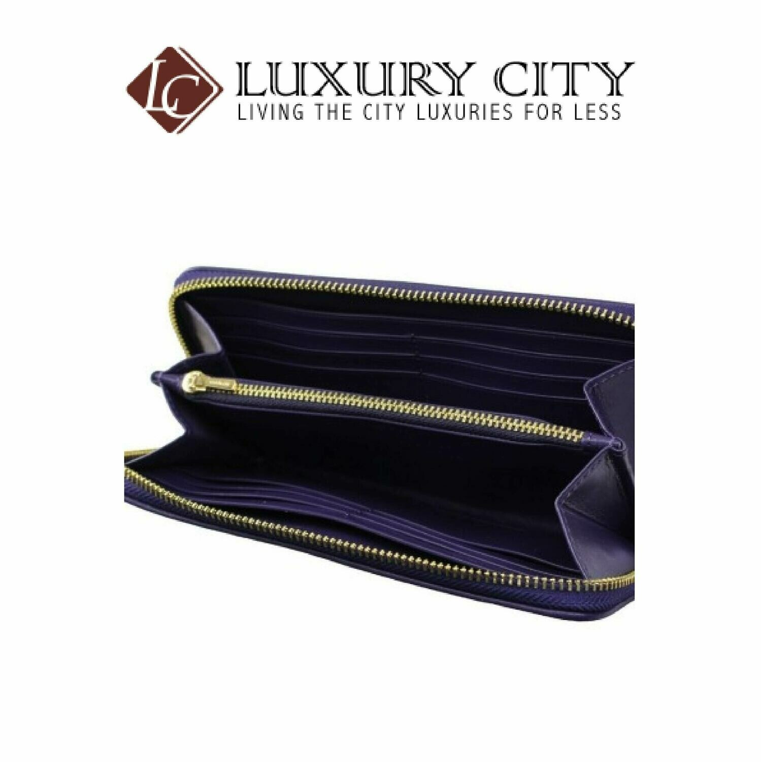 [Luxury City] Coach Long Wallet Purple X Multi System Coach-F39139