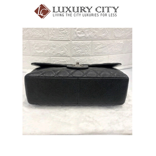 [Luxury City] Preloved Chanel Classic Single Flap Caviar Leather Bag