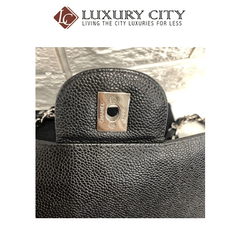[Luxury City] Preloved Chanel Classic Single Flap Caviar Leather Bag