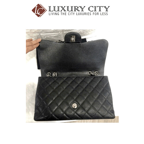 [Luxury City] Preloved Chanel Classic Single Flap Caviar Leather Bag