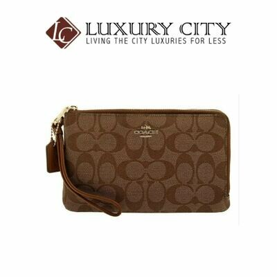 [Luxury City] Coach Signature PVC Double Zip Wallet Wrislet Coach-F16109