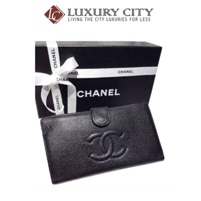 [Luxury City] Preloved Authentic Chanel Caviar Long Wallet