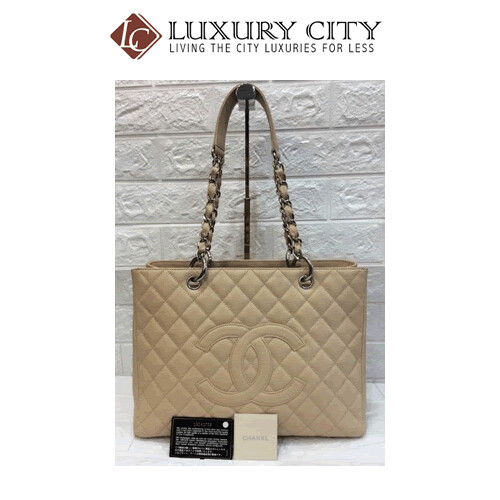 [Luxury City] Preloved Authentic Chanel Gst Bag Beige