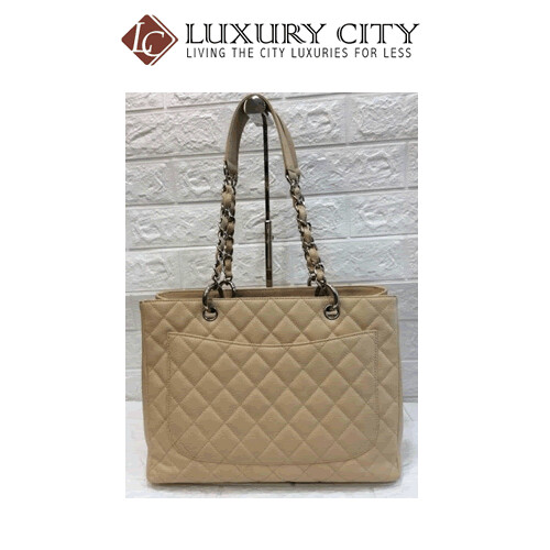 [Luxury City] Preloved Authentic Chanel Gst Bag Beige