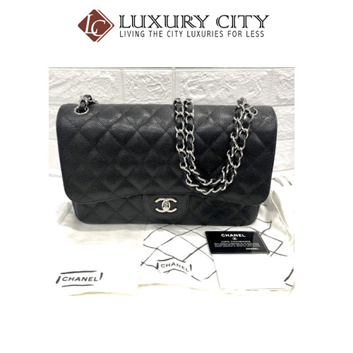 [Luxury City] Preloved Authentic Chanel Classic Black Quilted Shoulder Bag