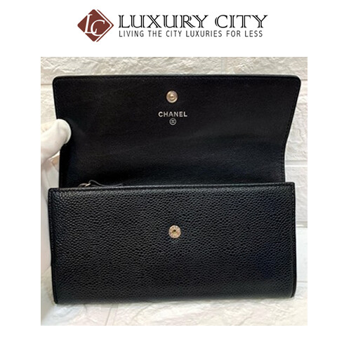 [Luxury City] Preloved Authentic Chanel Bifold Long Wallet