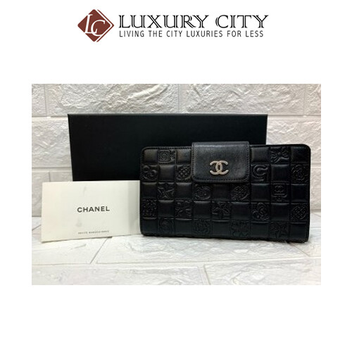 [Luxury City] Preloved Authentic Chanel Black Quilted Travel Wallet
