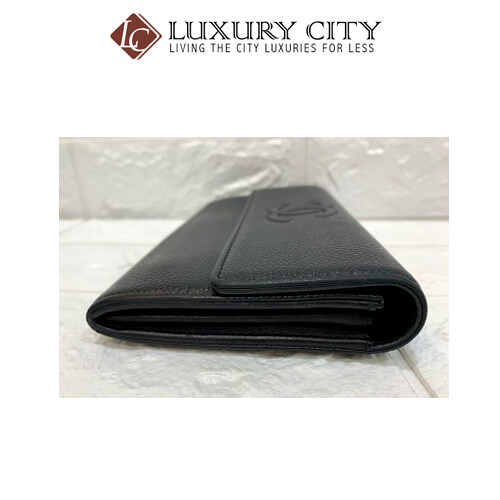 [Luxury City] Preloved Authentic Chanel Bifold Long Wallet