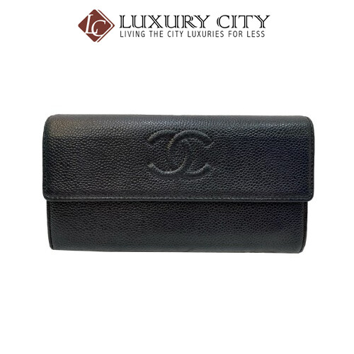 [Luxury City] Preloved Authentic Chanel Bifold Long Wallet