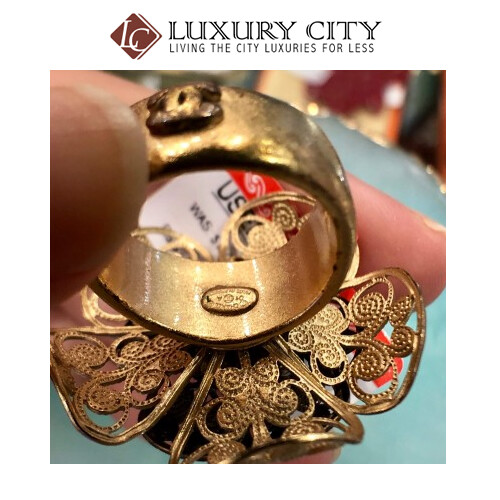[Luxury City] Preloved Vintage Chanel Camellia ring