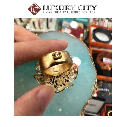 [Luxury City] Preloved Vintage Chanel Camellia ring
