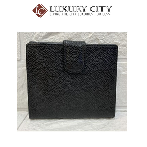 [Luxury City] Preloved Vintage Chanel Caviar Short Wallet