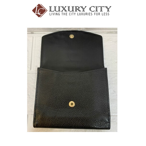 [Luxury City] Preloved Vintage Chanel Caviar Short Wallet