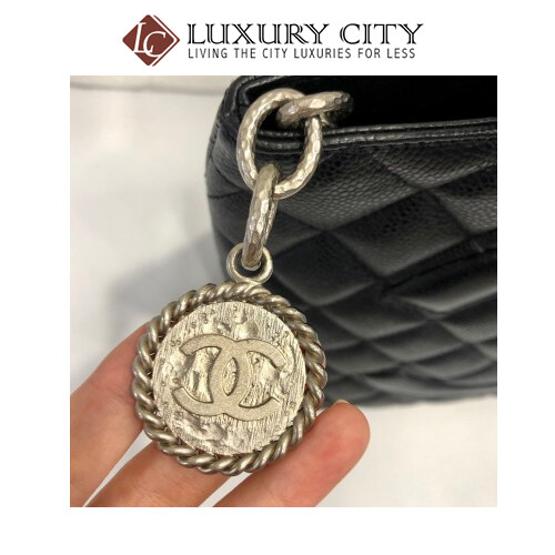 [Luxury City] Preloved Vintage Chanel Medallion Leather Handbag