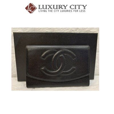 [Luxury City] Preloved Vintage Chanel Long Wallet/ Clutch
