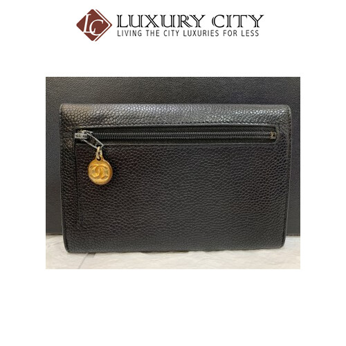 [Luxury City] Preloved Vintage Chanel Long Wallet/ Clutch