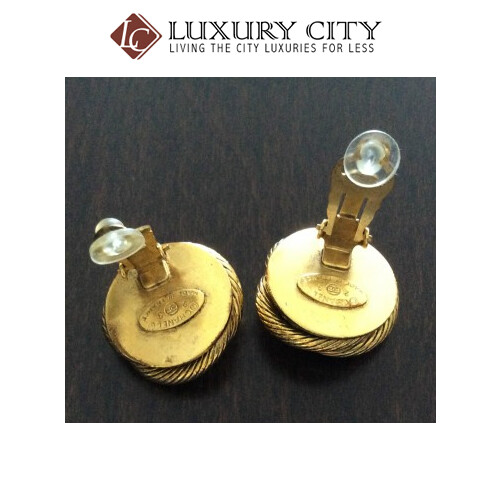 [Luxury City] Preloved Vintage Chanel Gold Plated Earring